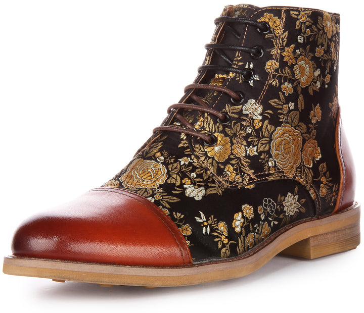 Justinreess England Adam Floral W In Brown For Women