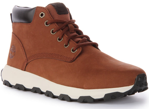 Timberland Winsor Park Bottes Chukka en cuir nubuck à lacets pour hommes en brun