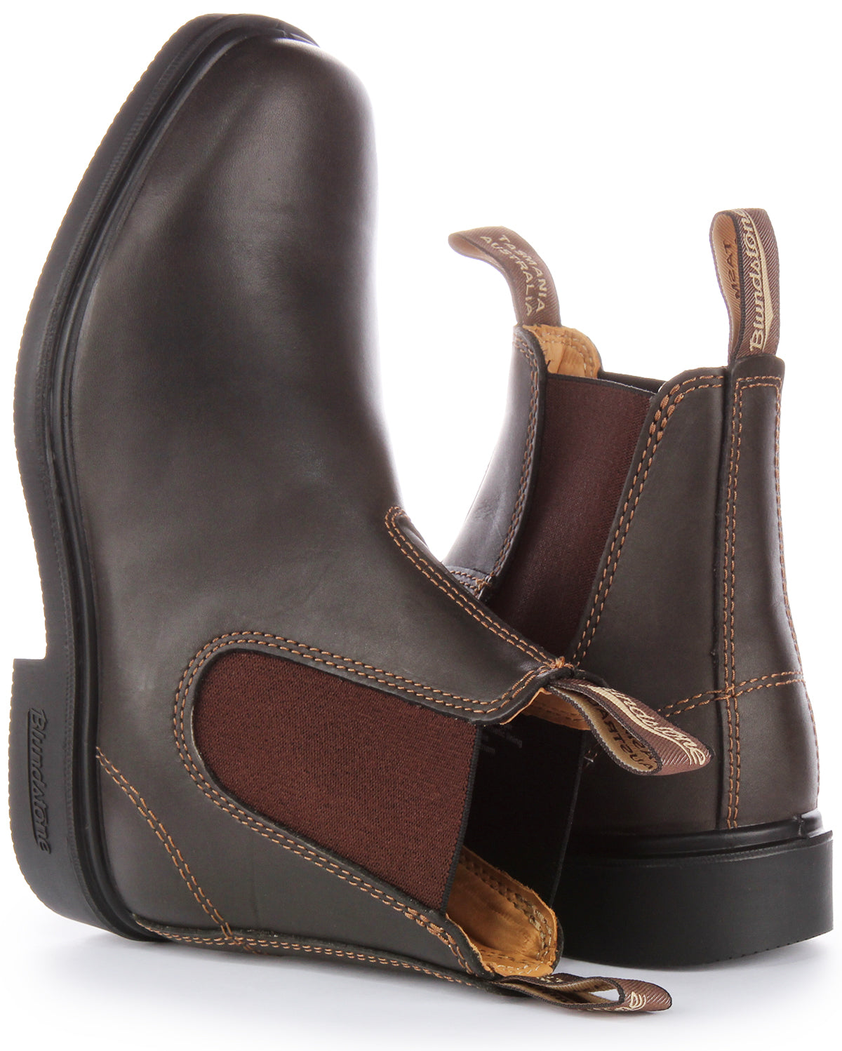 Blundstone 067 Strout In Brown Chisel Toe Dress Series Ankle Boot 4feetshoes