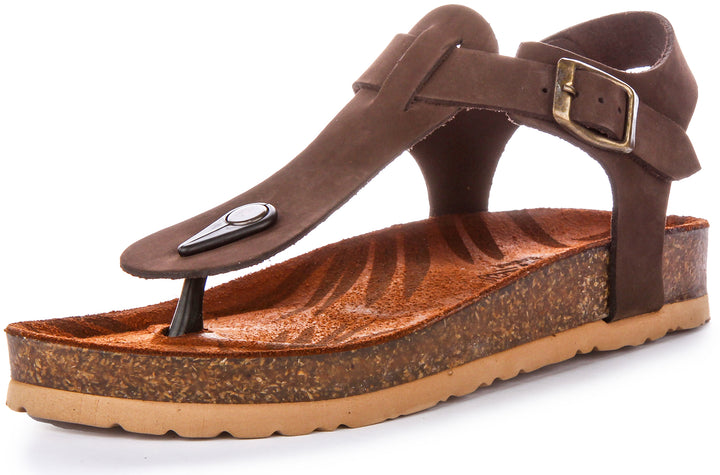 Justinreess England Alora Sandal In Brown For Women