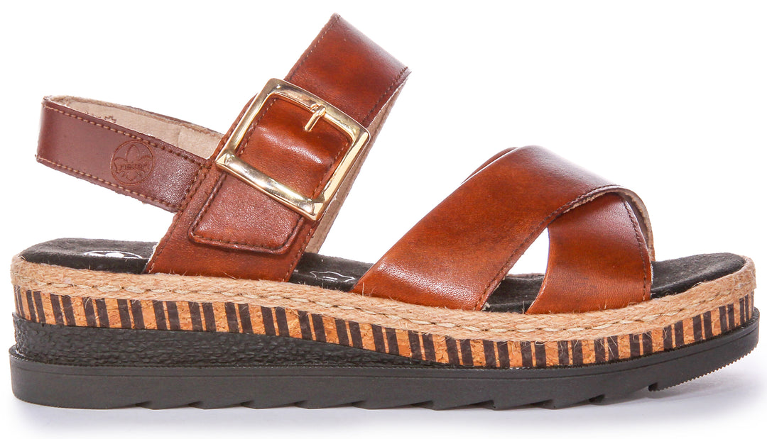 Rieker V7951-24 Sandals In Brown For Women