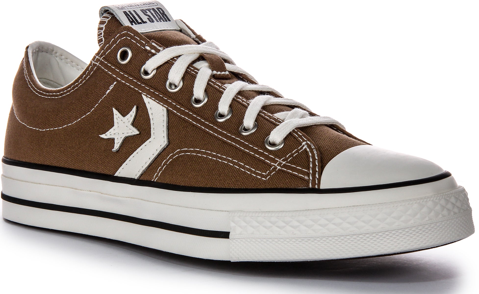 CONVERSE ブラウン スタジャン All Star Converse A08752C Star Player 76 In Brown | Webbing Ripstop Trainer