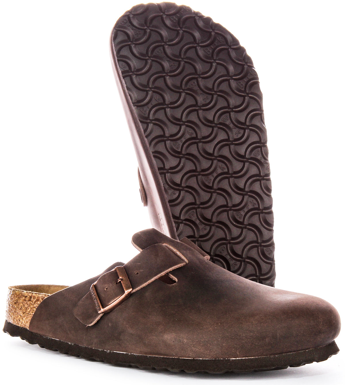 靴 BIRKENSTOCK Boston BS Dark Brown 41 Birkenstock Boston Bs In Brown | Regular Fit Closed Clog – 4feetshoes