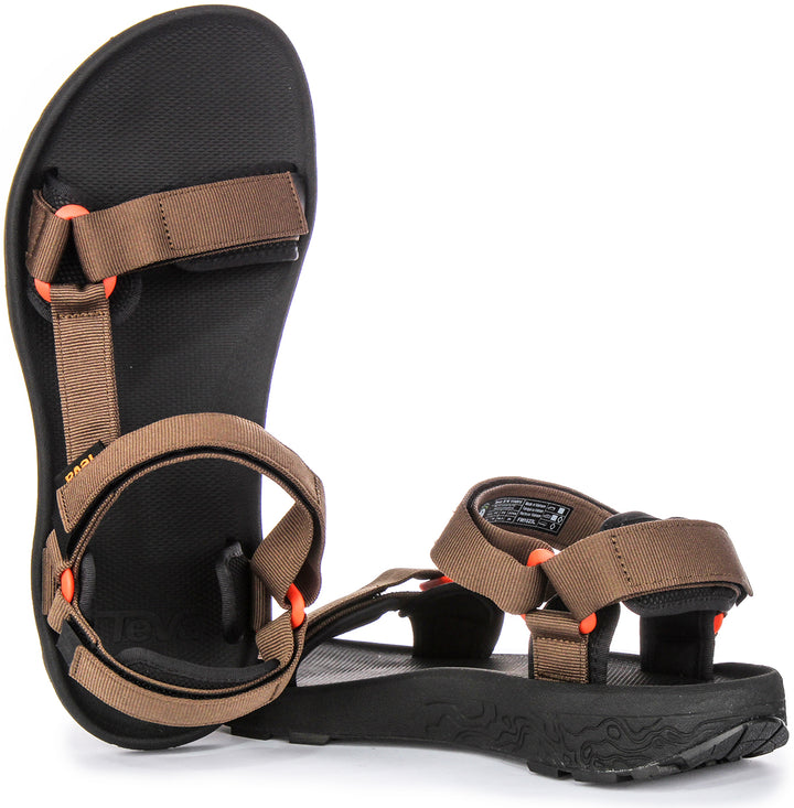 Teva M Hydratrek Sandali da Uomo Vegan con Top Soles Grippy e Design Hiking in Marrone