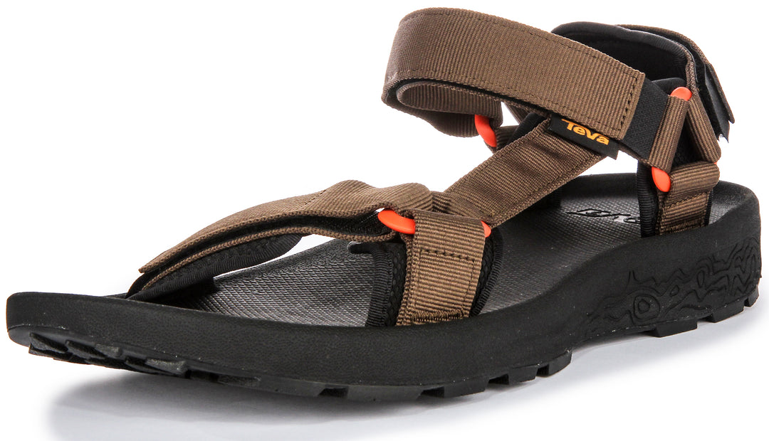 Teva M Hydratrek Sandali da Uomo Vegan con Top Soles Grippy e Design Hiking in Marrone