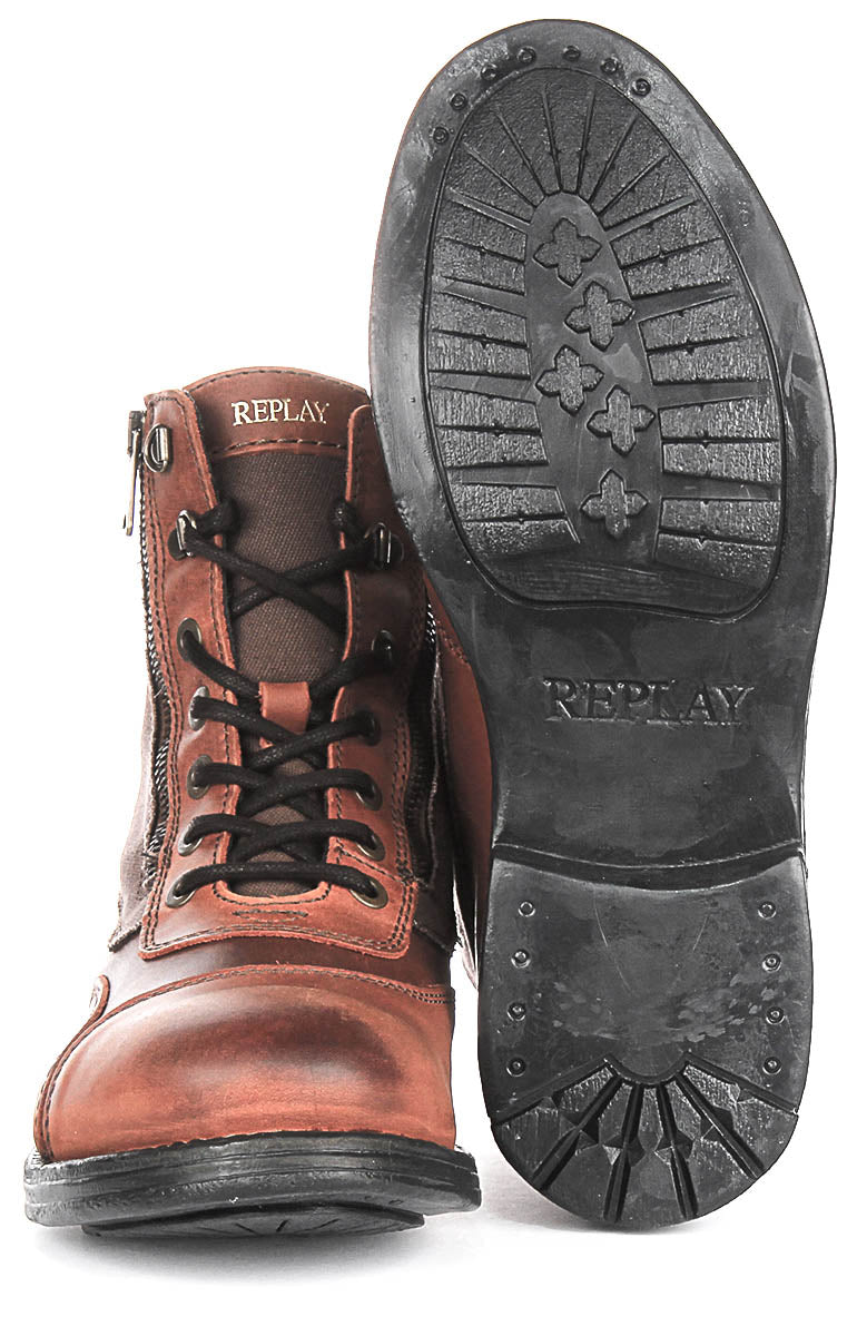 Replay Pack Biker In Brown For Men