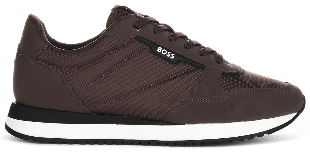 Boss Kai Runner Nupny In Brown For Men