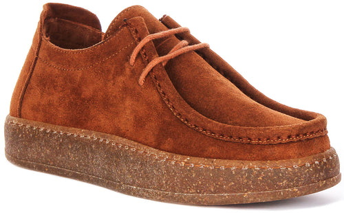 Justinreess England Brynn Suede In Brown For Women