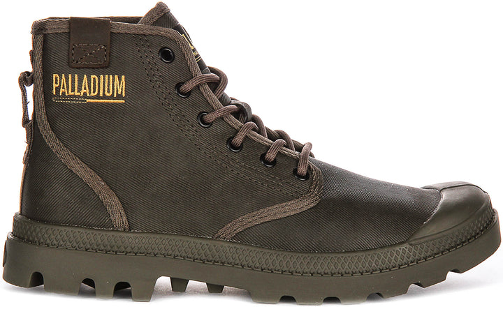 Palladium Pampa Hi Coated In Brown