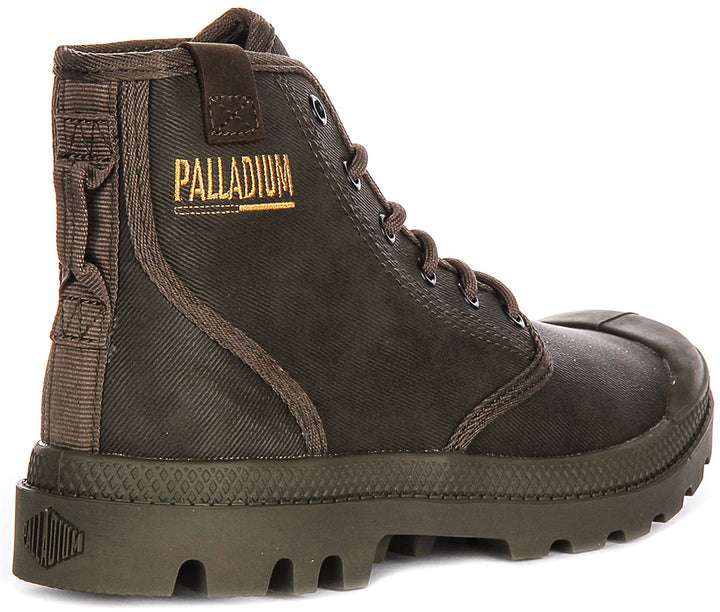 Palladium Pampa Hi Coated In Brown