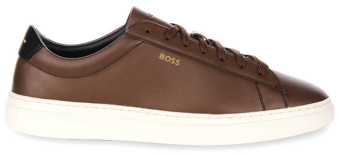Boss Kieran Tennis In Brown For Men Hugo Boss Trainers – 4feetshoes