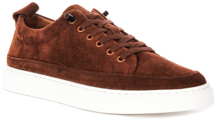 Justinreess England Josh Suede In Brown For Men