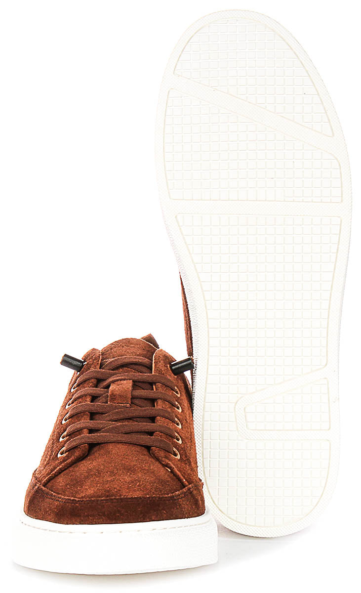 Justinreess England Josh Suede In Brown For Men