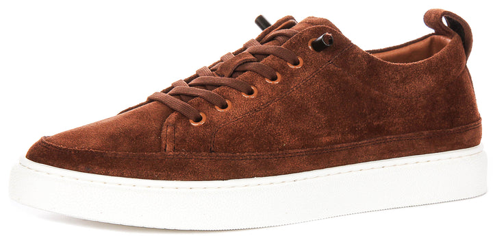 Justinreess England Josh Suede In Brown For Men