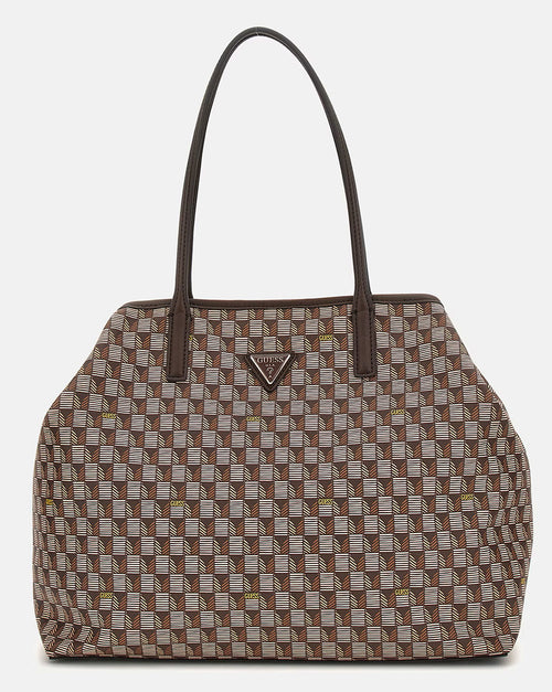 Guess G Wave Geometric Shopper Bag In Brown for Women