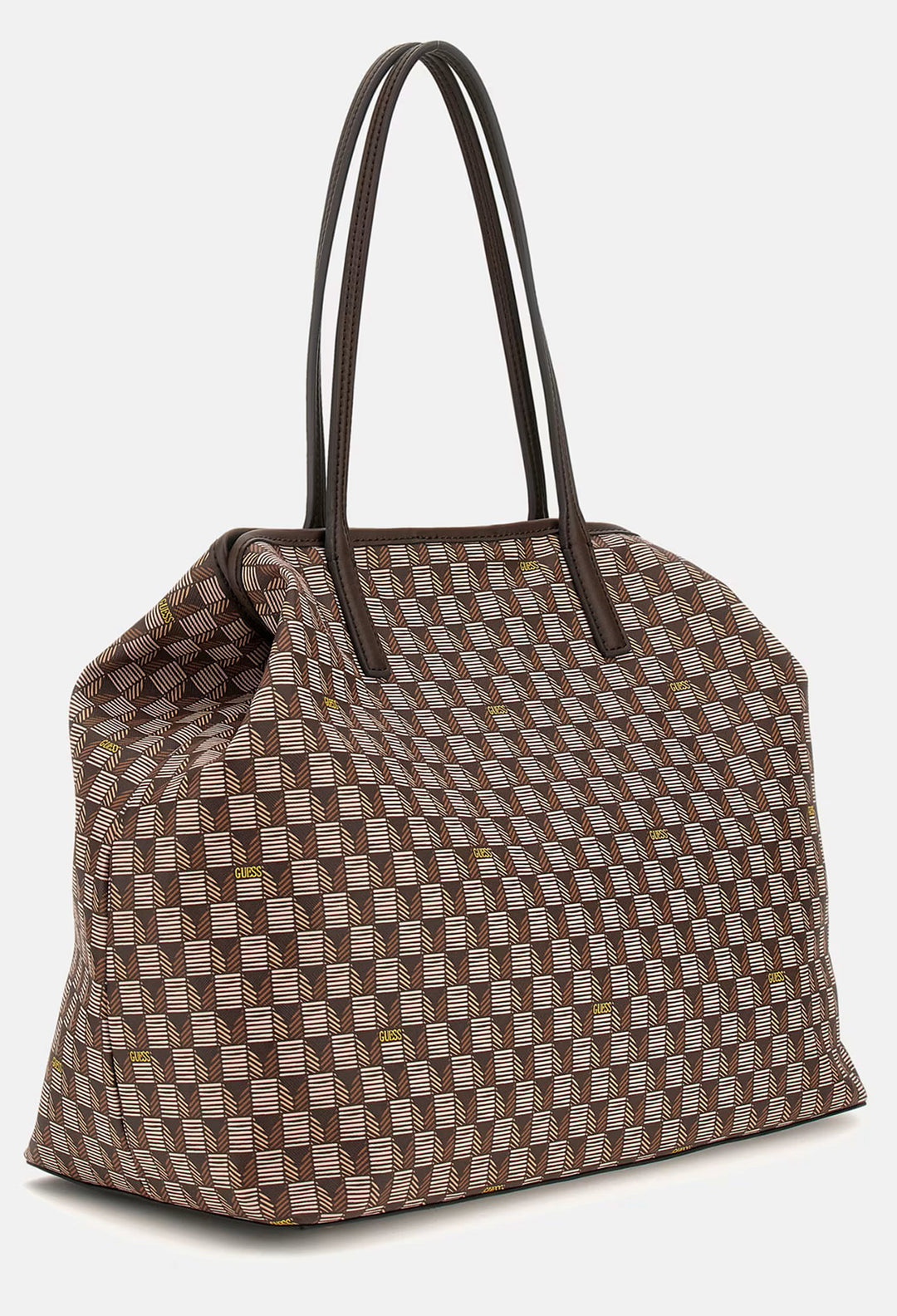 Guess G Wave Geometric Shopper Bag In Brown for Women