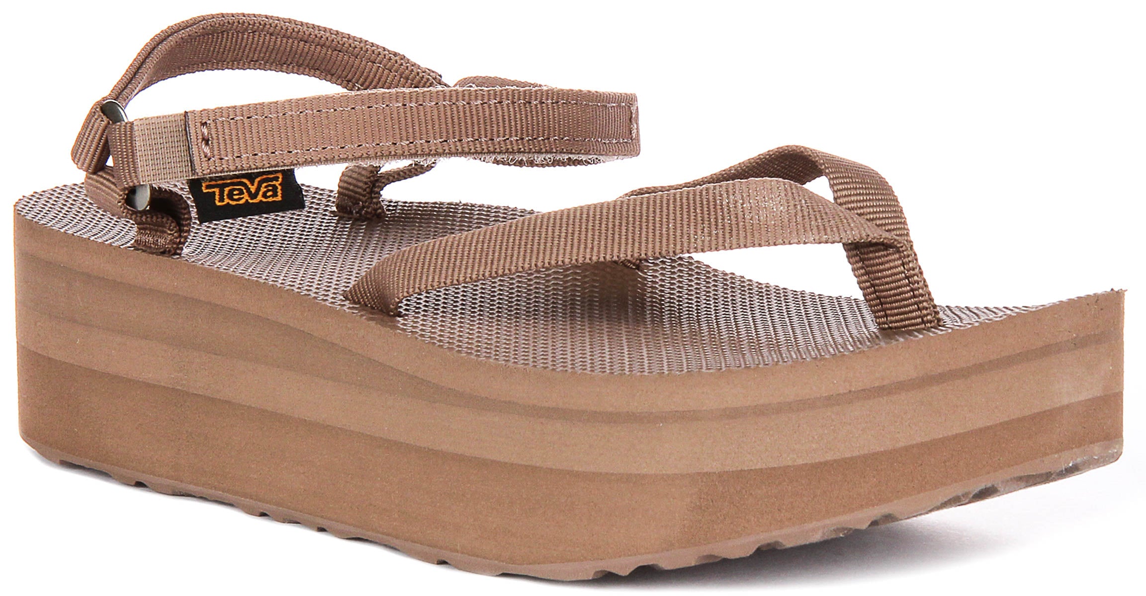 【DK.BROWN】<TEVA>W FLATFORM SD SLIM Teva Flatform Slim In Brown For Women | Platform Slim Strap