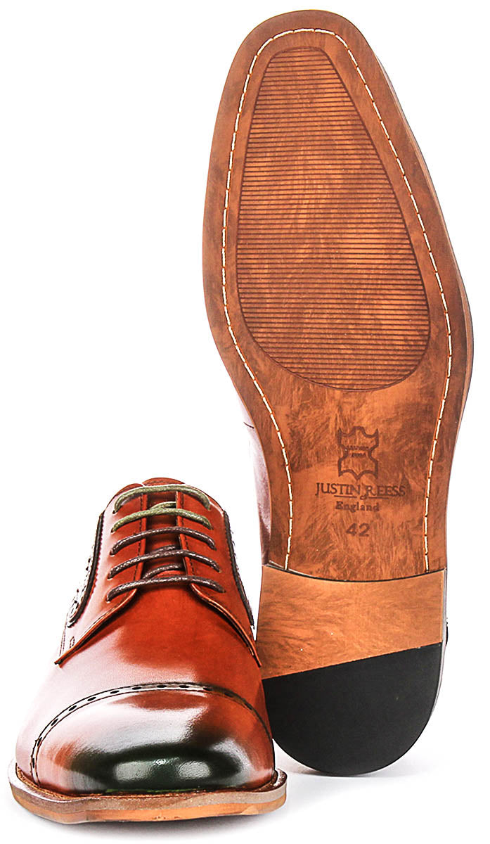 Justinreess England Jenson In Brown Green For Men