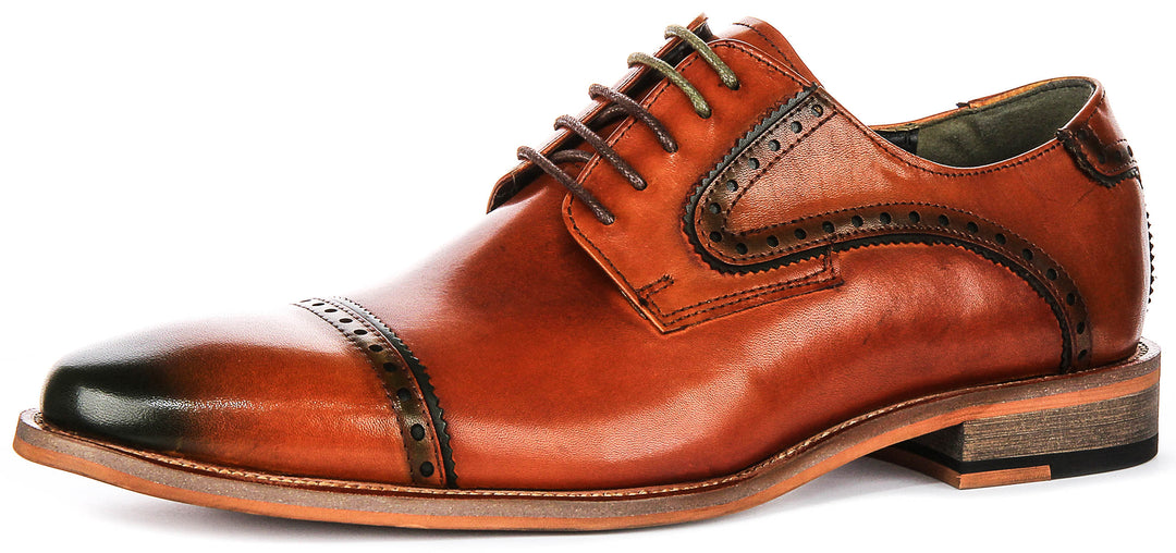 Justinreess England Jenson In Brown Green For Men