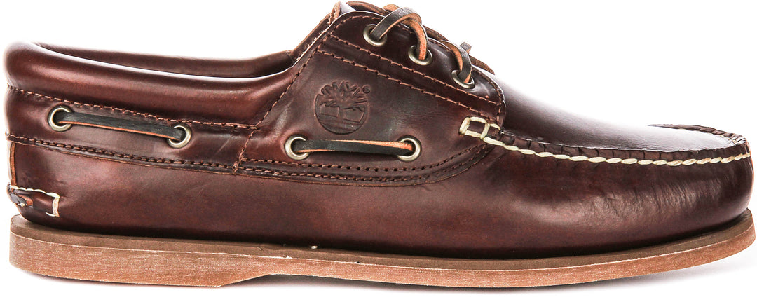 Timberland 176015 3 eyelet Boat Shoes In Brown For Men