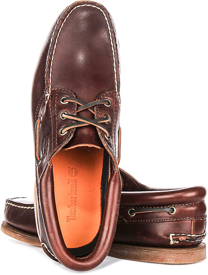 Timberland 176015 3 eyelet Boat Shoes In Brown For Men