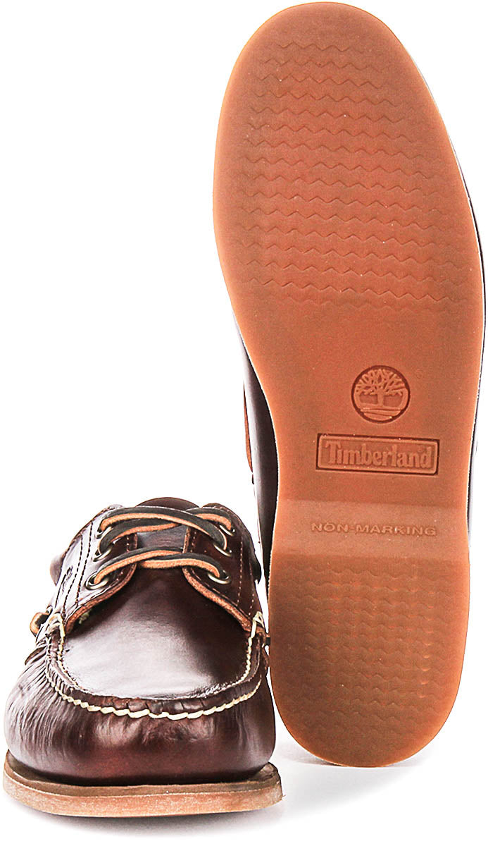 Timberland 176015 3 eyelet Boat Shoes In Brown For Men