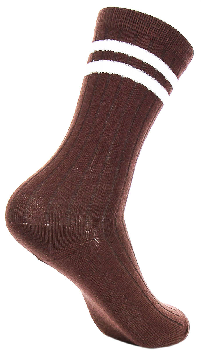 Justinreess England 2P Stripe W In Brown For Women