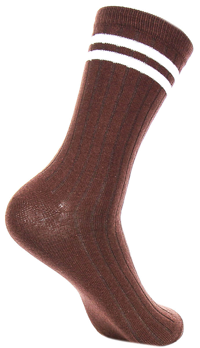 Justinreess England 2P Stripe M In Brown For Men