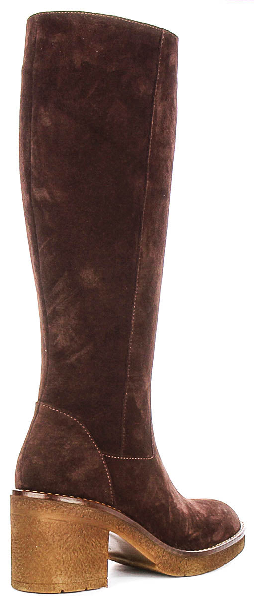 Justinreess England Amber Suede In Brown For Women