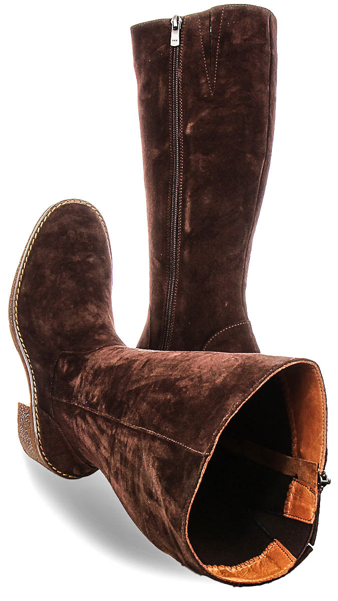 Justinreess England Amber Suede In Brown For Women