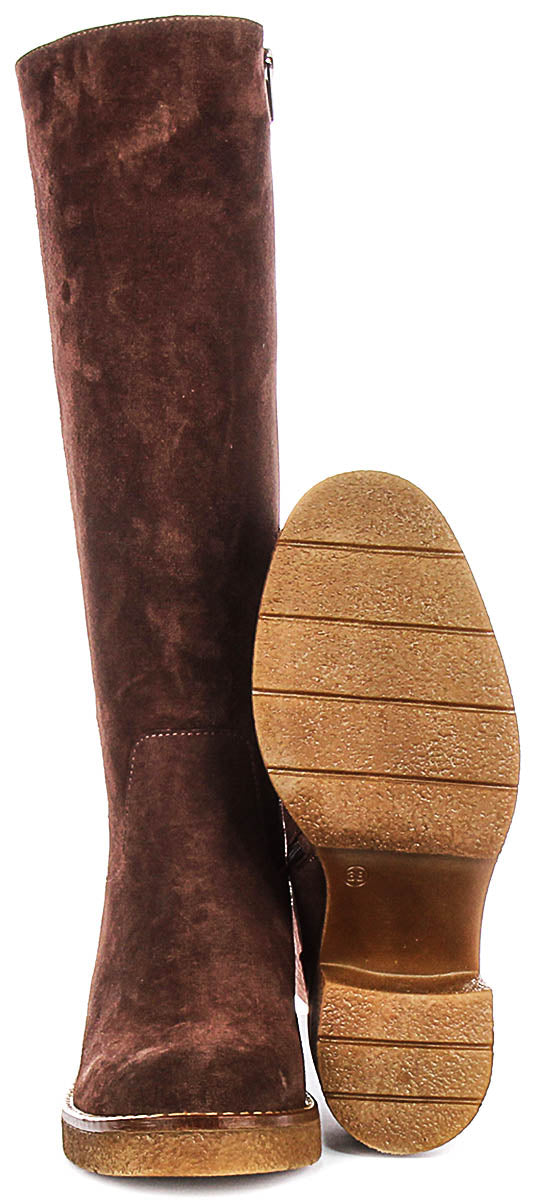 Justinreess England Amber Suede In Brown For Women