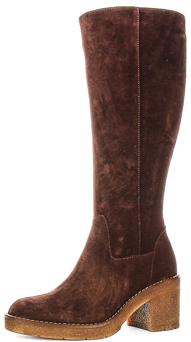 Justinreess England Amber Suede In Brown For Women