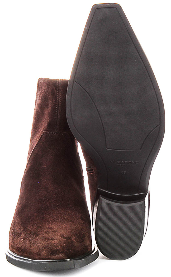 Vagabond Kelsey In Brown Suede For Women