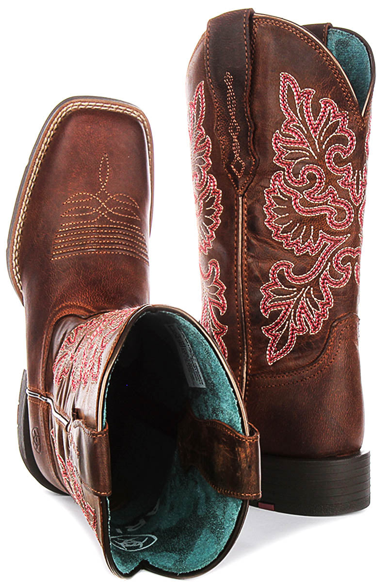 Ariat Round Up Stretc In Brown For Women