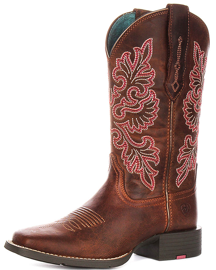 Ariat Round Up Stretc In Brown For Women