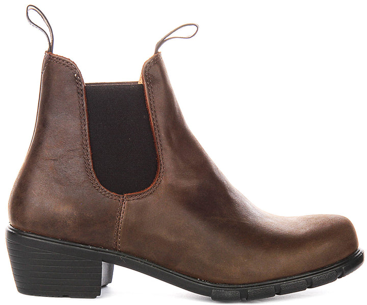Blundstone 1673 Heel Chelsea In Brown For Women