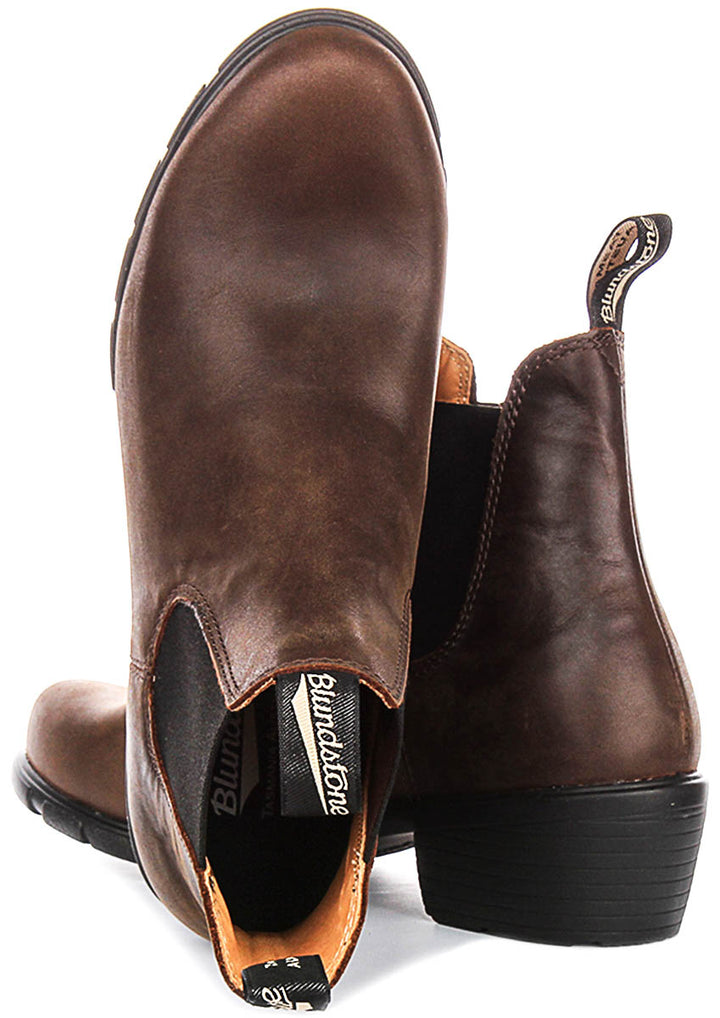 Blundstone 1673 Heel Chelsea In Brown For Women