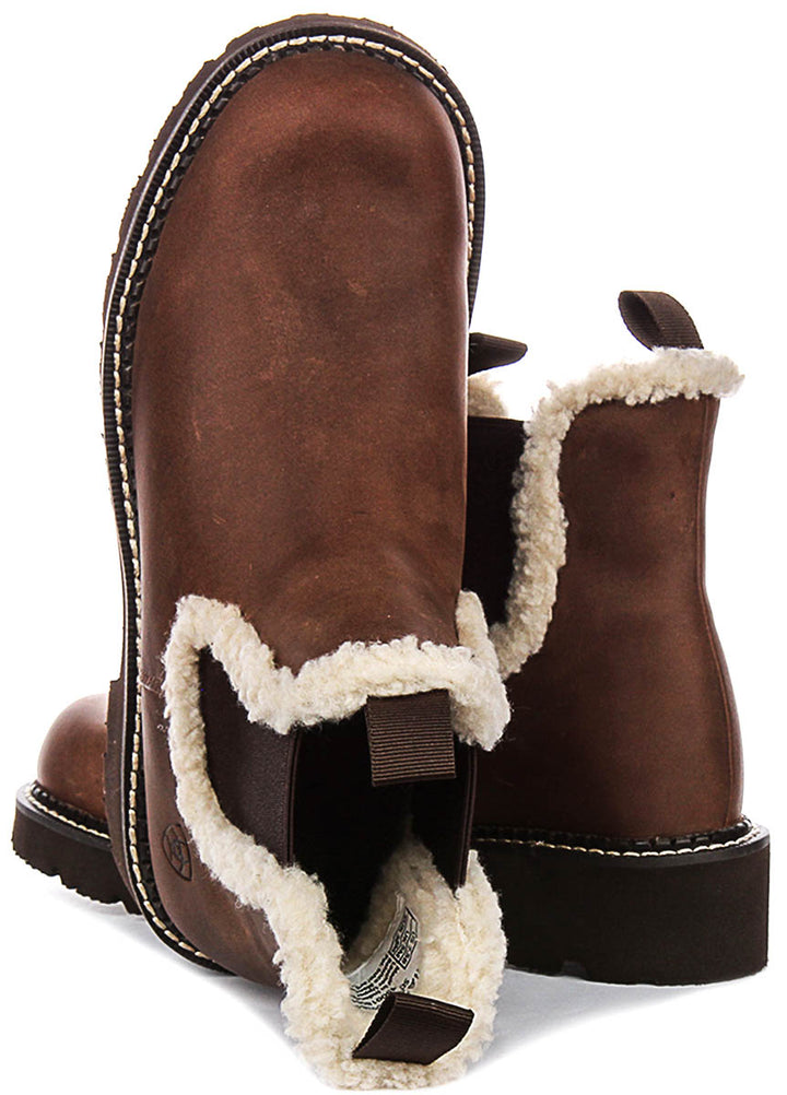 Ariat Fatbaby Cozy Warm Lined In Brown For Women