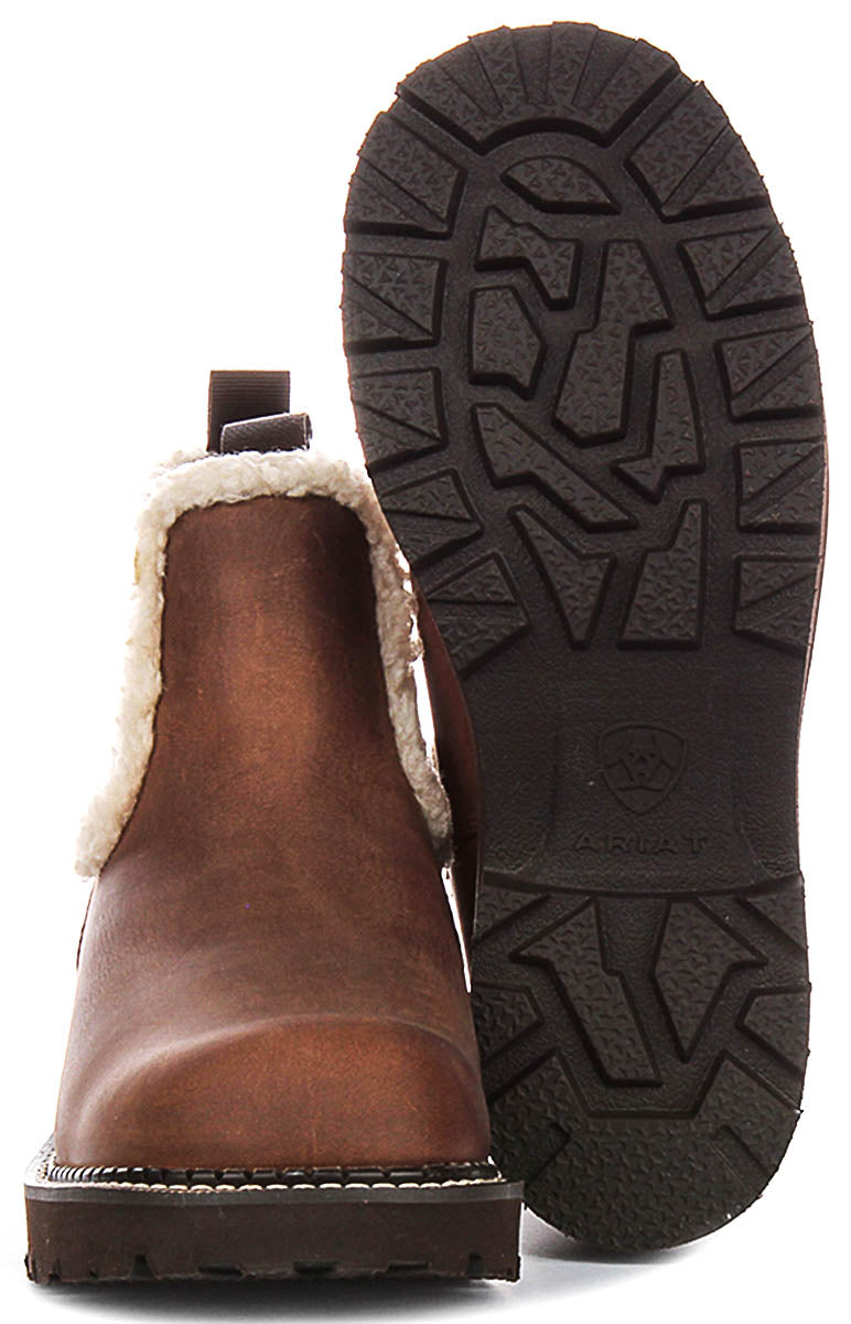 Ariat Fatbaby Cozy Warm Lined In Brown For Women