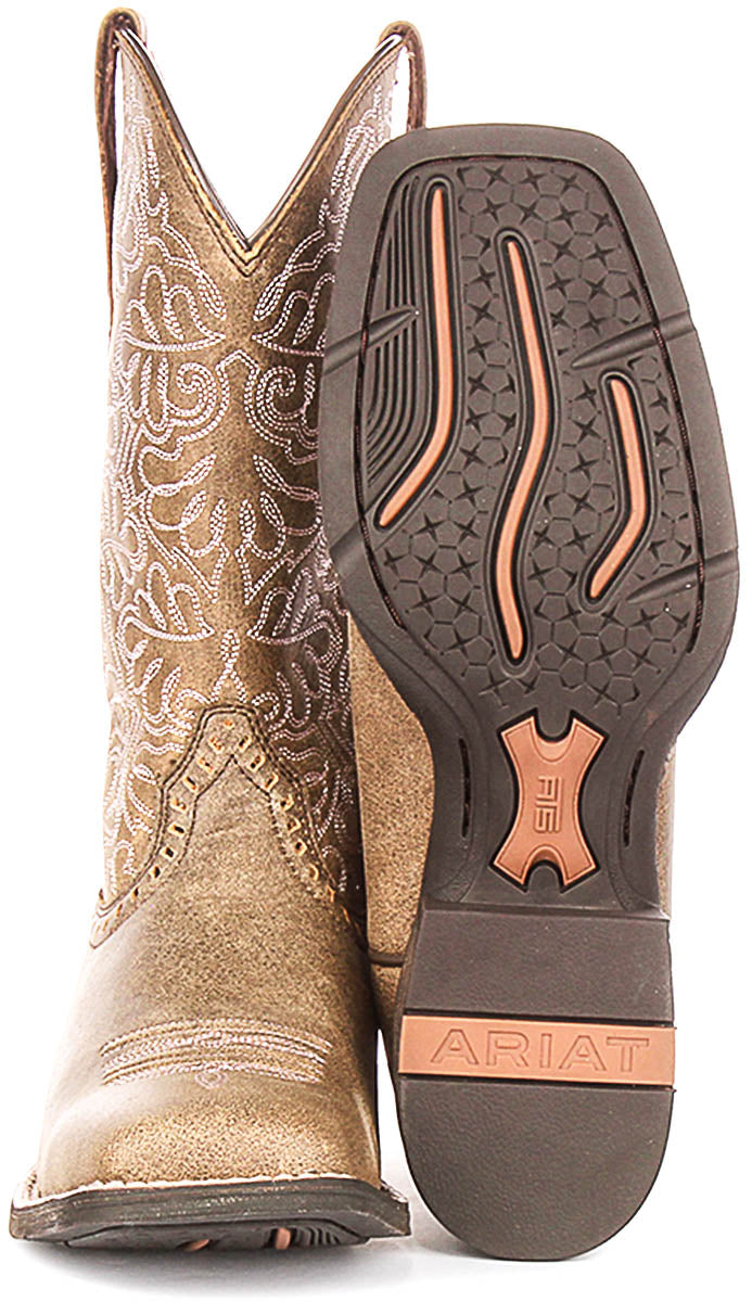 Ariat Round Up Remuda In Brown Pink For Women