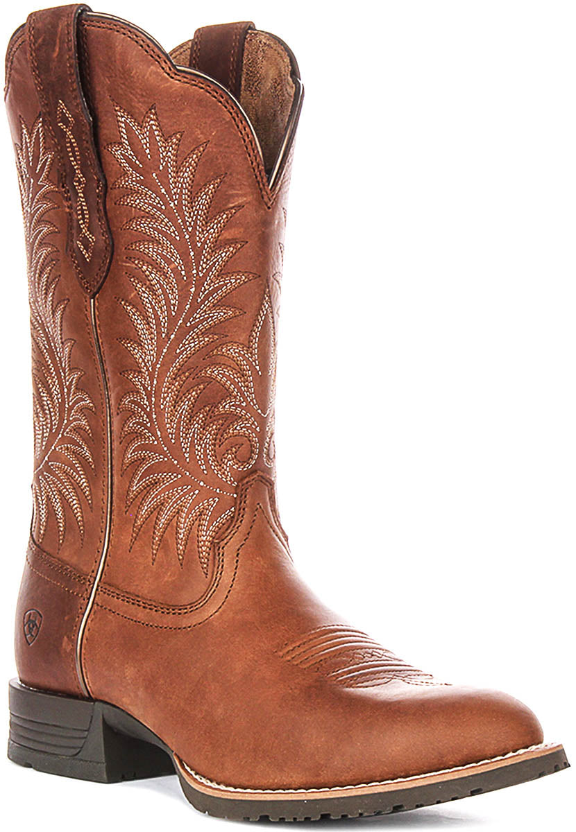 Ariat Hybrid Ranchwork In Brown For Women