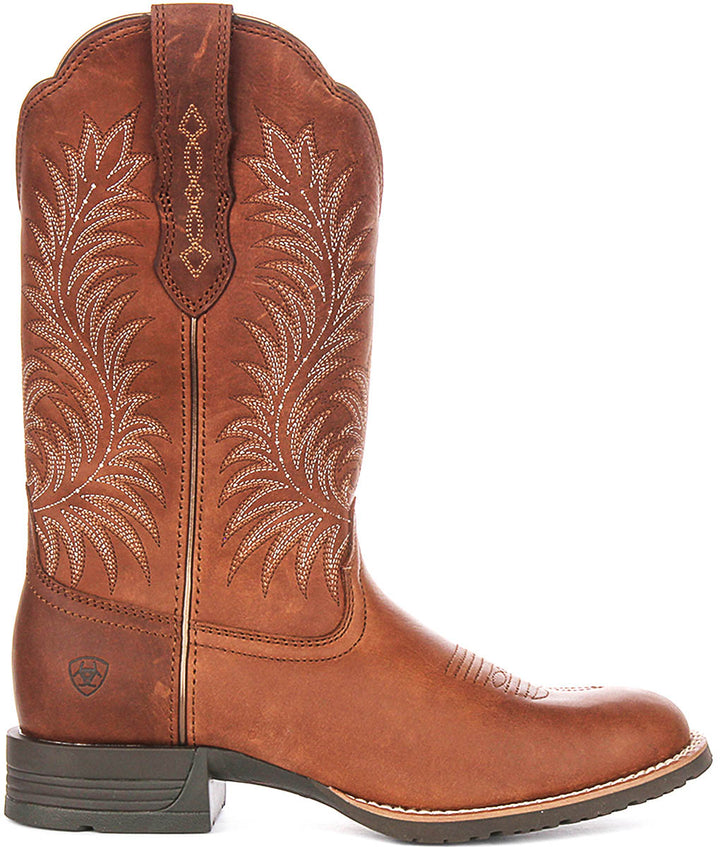 Ariat Hybrid Ranchwork In Brown For Women