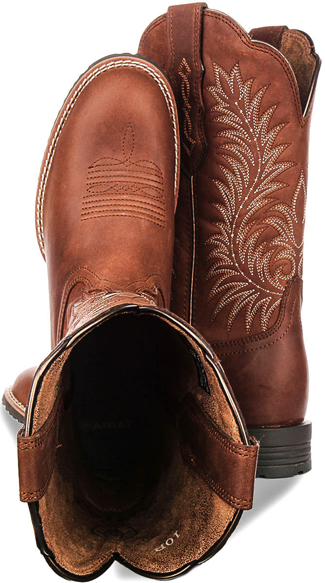 Ariat Hybrid Ranchwork In Brown For Women