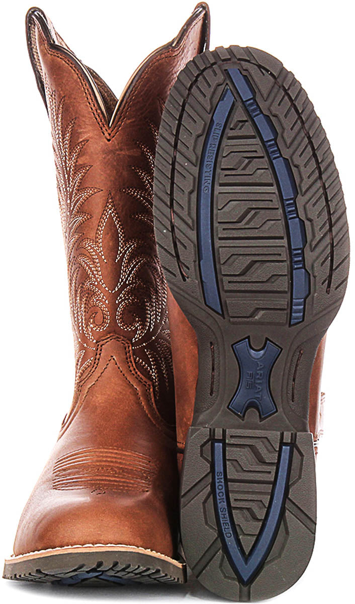 Ariat Hybrid Ranchwork In Brown For Women
