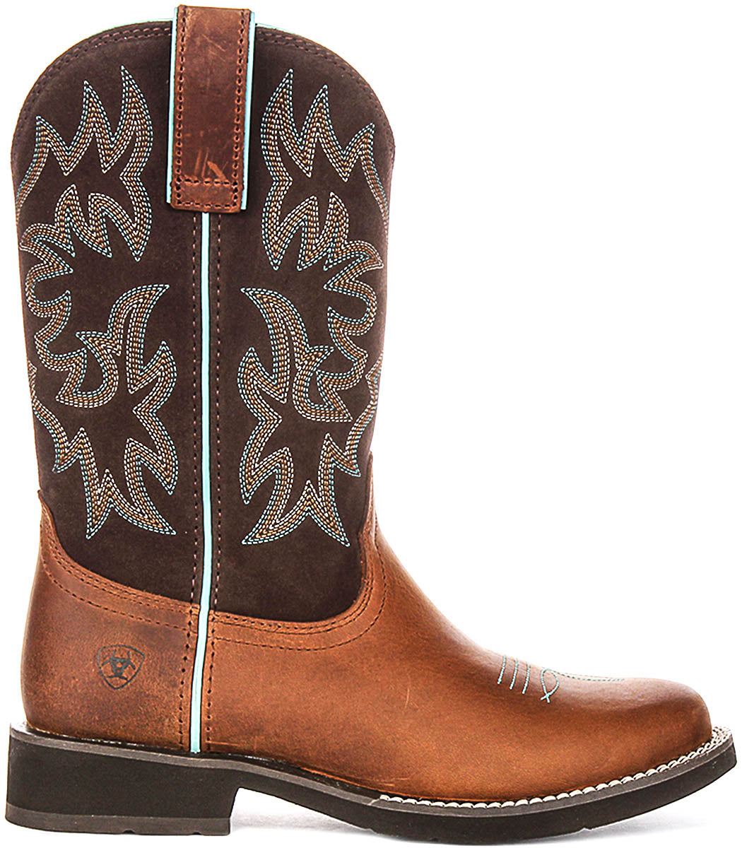 Ariat Delilah Round Toe In Tan Brown For Women