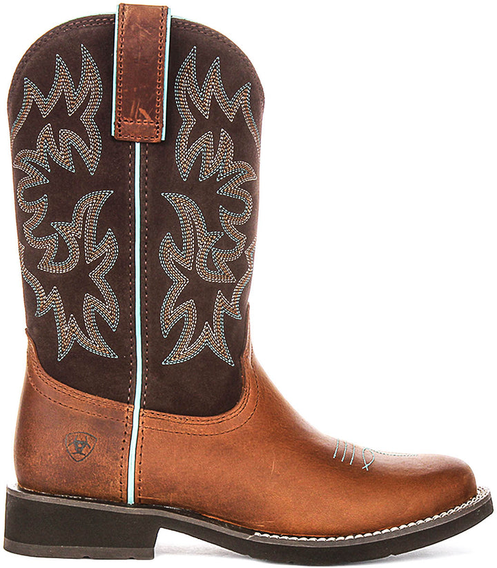 Ariat Delilah Round Toe In Tan Brown For Women