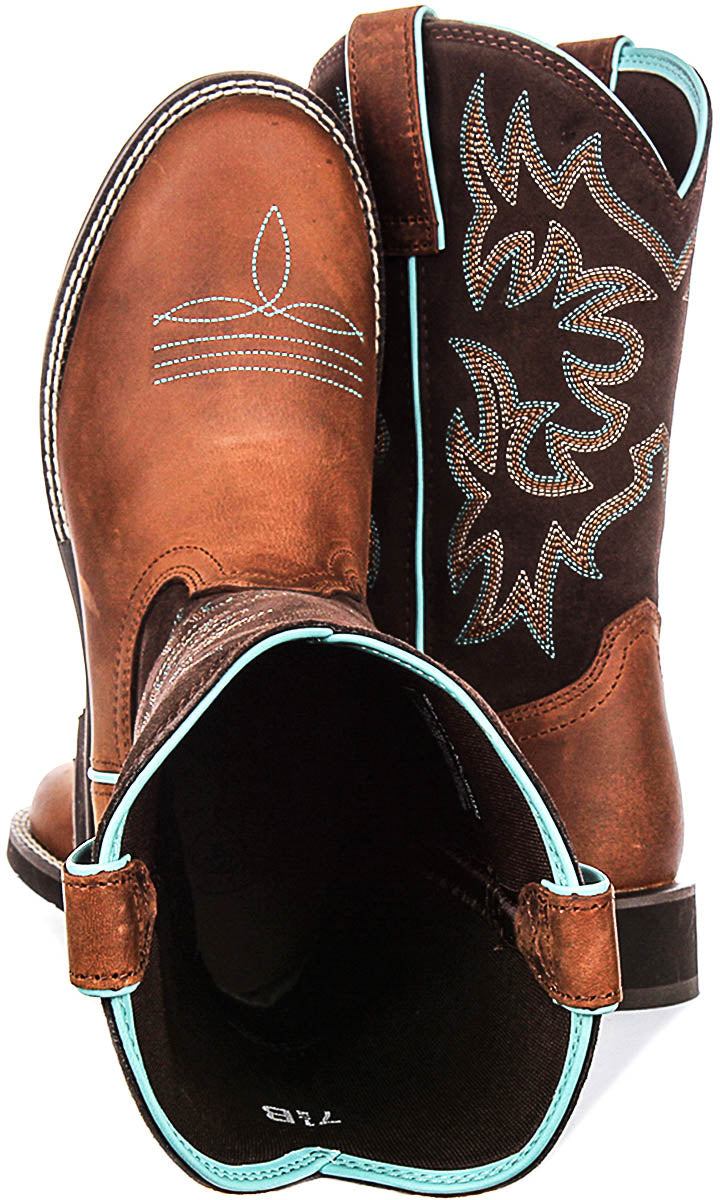 Ariat Delilah Round Toe In Tan Brown For Women