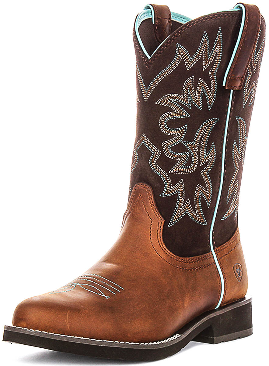 Ariat Delilah Round Toe In Tan Brown For Women