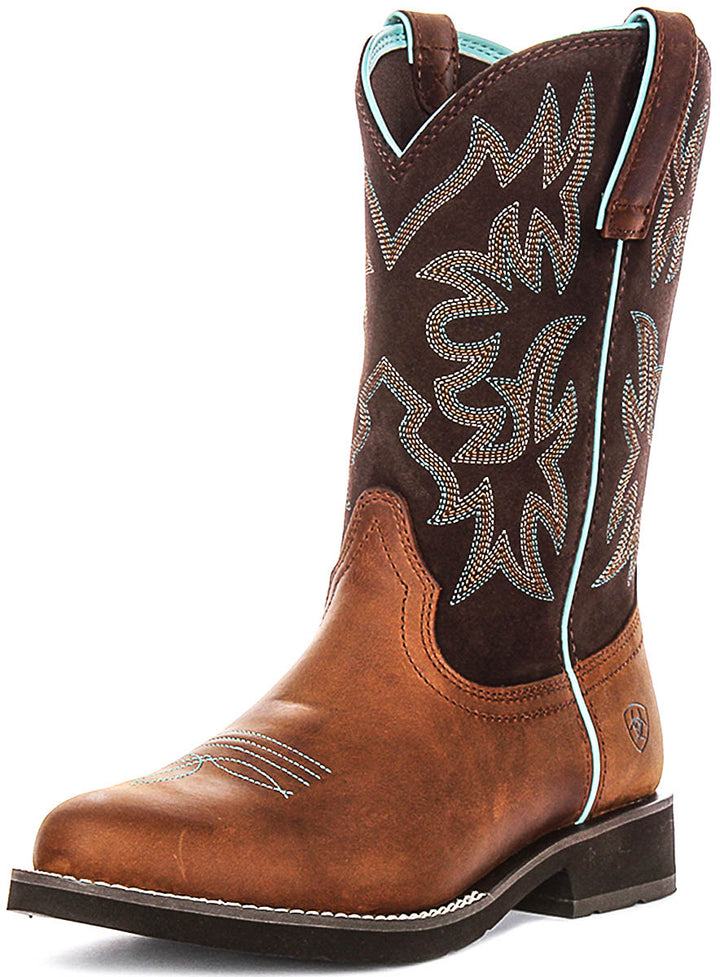 Ariat Delilah Round Toe In Tan Brown For Women