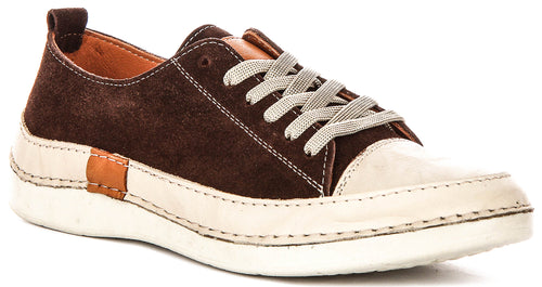Justinreess England Sammy Suede In Brown For Women